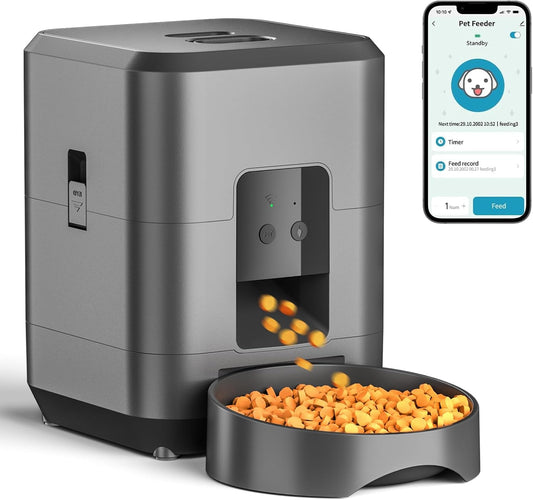 Distributeur Croquettes Automatique | Planificateur repas | Pour Chat & Chien | Alimentation Programmable