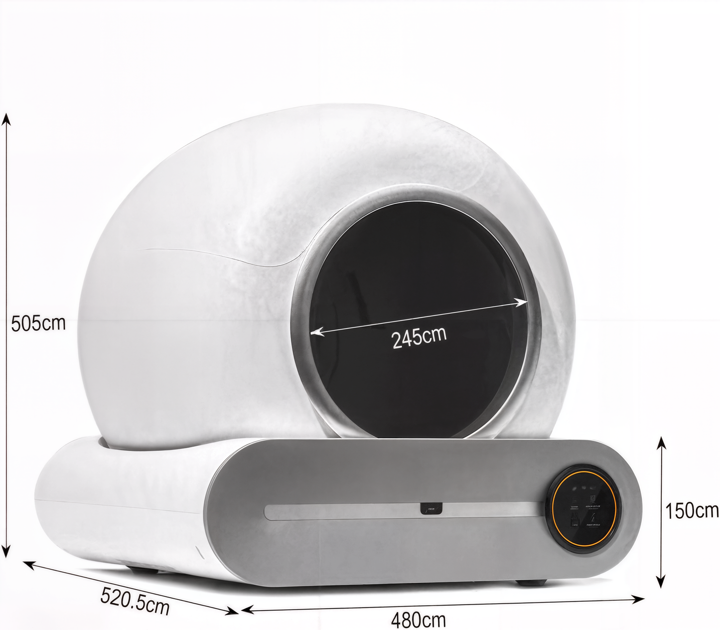 Litière automatique intelligente 65L – Autonettoyante & Connectée (App)