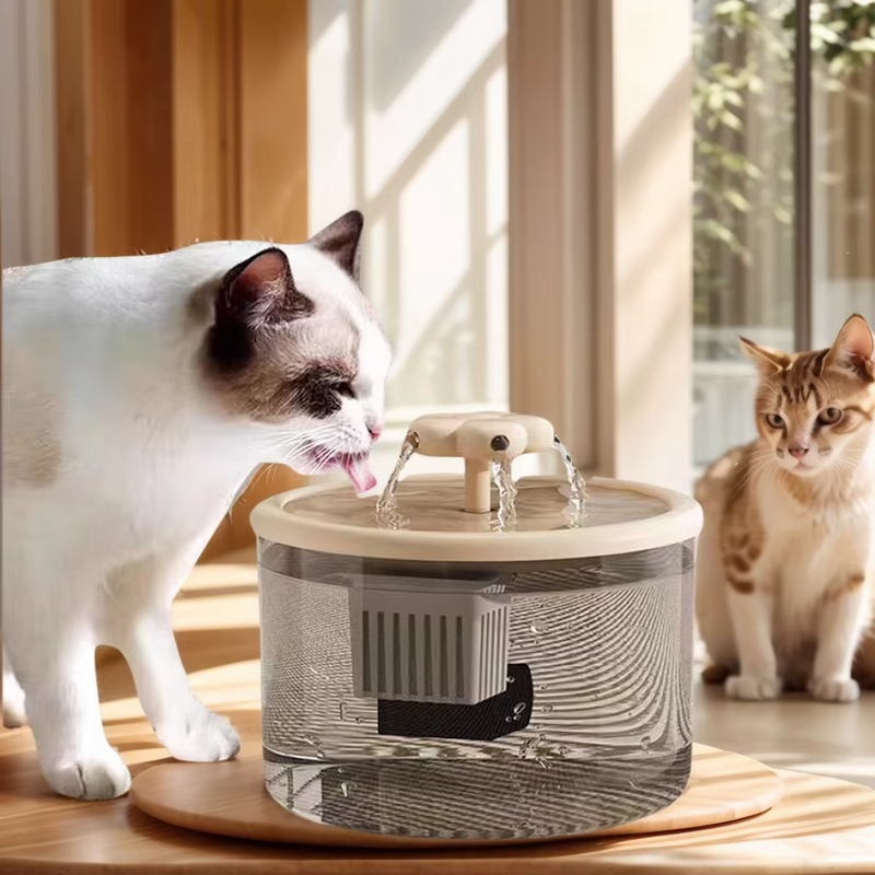 Fontaine d'eau intelligente Ultra silencieuse pour chat, 1,5 l, avec filtre automatique